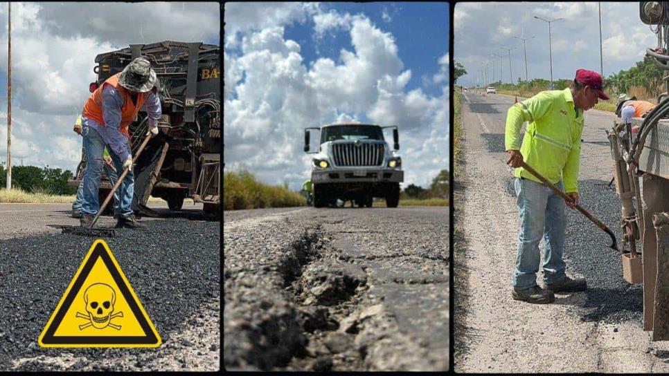 Carretera de la Muerte; así llaman a la México 15 en El Carrizo; exigen tapen baches