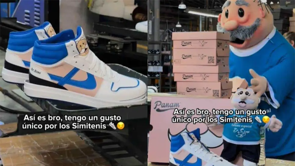 Los tenis estarán a la venta muy pronto. FOTO: @drsimi_oficial en TikTok