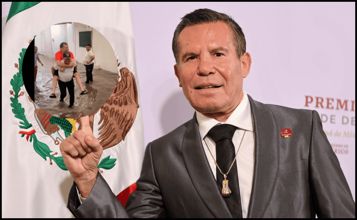 Así llegó Julio César Chávez a su gimnasio en Culiacán tras inundarse por las lluvias | VIDEO