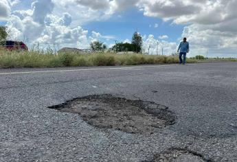 Bacheo será permanente hasta que la SCT inicie rehabilitación de la México 15: SOP en Ahome