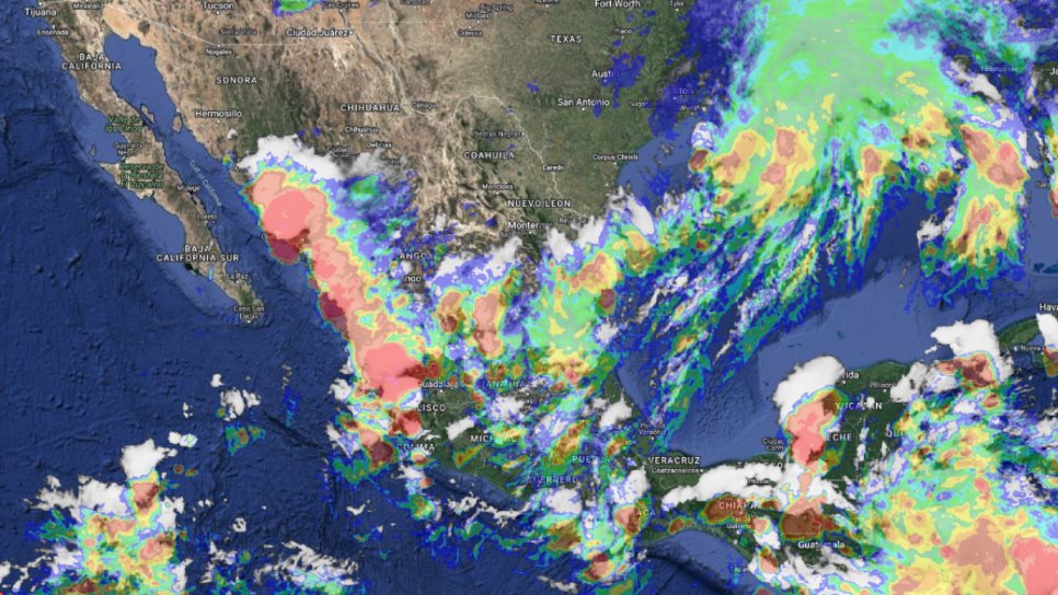 Frente frío ocasionará temporal de lluvias en distintas zonas de México