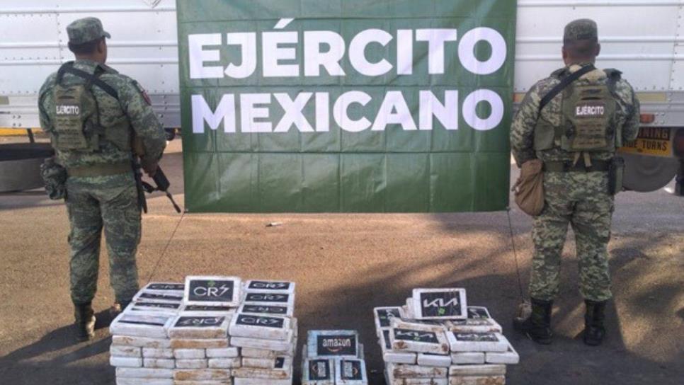 Ejército Mexicano decomisa más de 450 kg de cocaína en agosto en Sinaloa