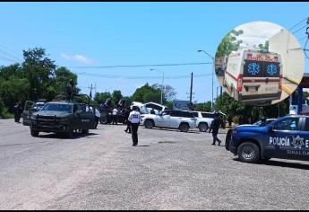 Trasladan a un herido de bala de la sindicatura de Costa Rica a Culiacán tras enfrentamiento