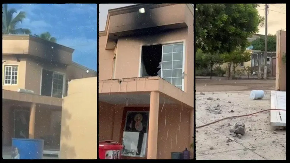 Así quedó una de las viviendas tras la noche de terror que vivieron en Elota.