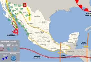 Posible ciclón “Ileana” dejará lluvias de hasta 150 mm en Sinaloa