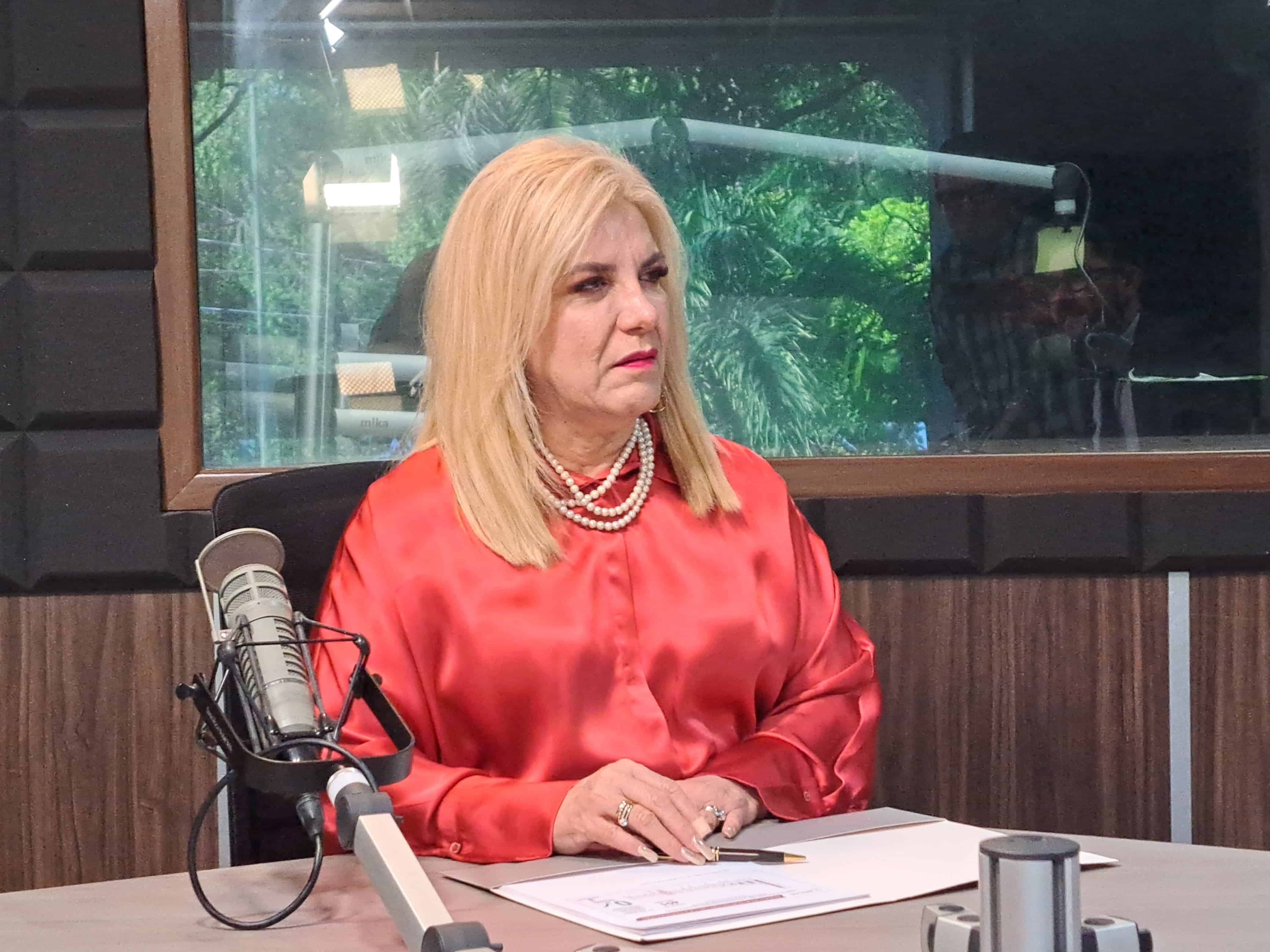María Guadalupe Ramírez Zepeda en el estudio de Luz Noticias. FOTO: Luz Noticias