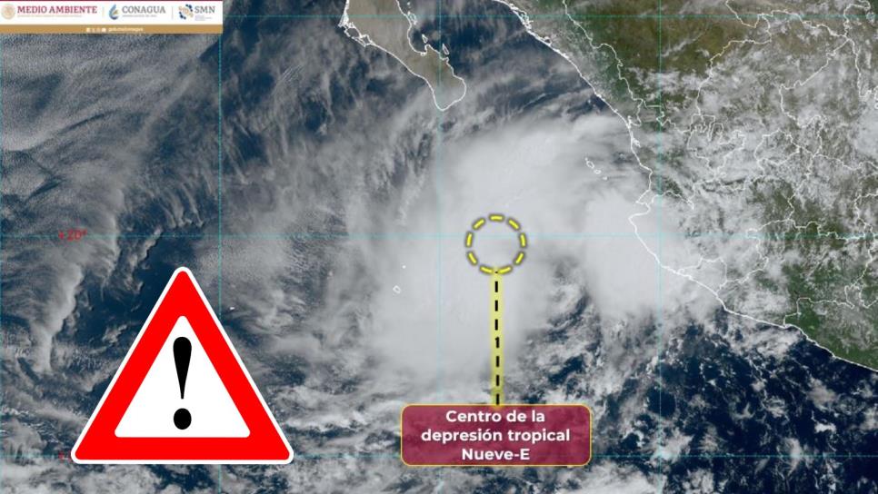 Depresión tropical Nueve-E: estos serán los estados afectados, ¿está Sinaloa?