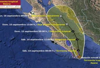 Impacto de “Ileana” sobre norte de Sinaloa es inminente: Conagua