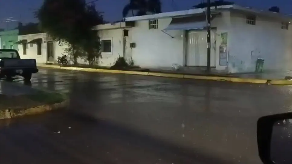 Las lluvias comenzaron desde la madrugada. FOTO: Cortesía