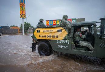 Guasave registra inundaciones en calles por lluvias de “Ileana”