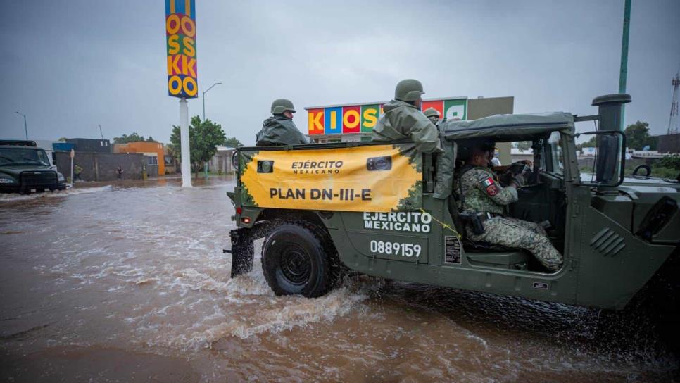 Guasave registra inundaciones en calles por lluvias de "Ileana"