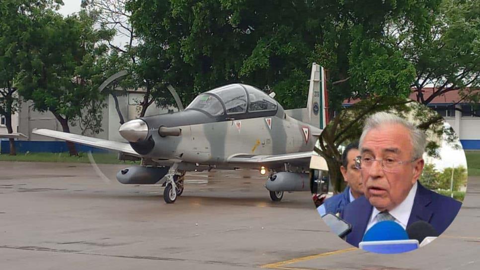 Rocha pide más aviones militares texanos para reducir enfrentamientos en Culiacán