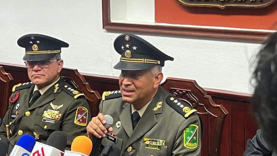 Que regrese la paz a Sinaloa no depende del Ejército, depende de los delincuentes: Comandante Militar