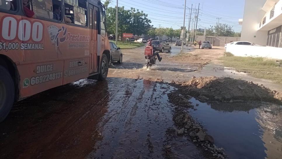 Máquina rompe tubería y deja sin agua potable a más de 40 colonias de Mazatlán  