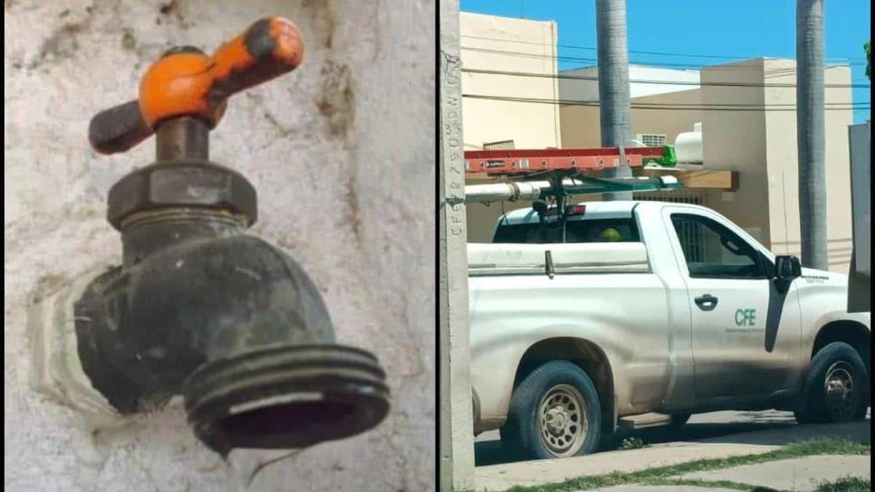 Habitantes de Ohuira y Tabelojeca se quedan sin agua por fallas de energía eléctrica