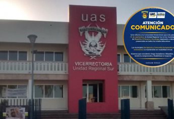 Estudiantes de la UAS en Mazatlán, Rosario y Escuinapa regresan a las aulas este jueves