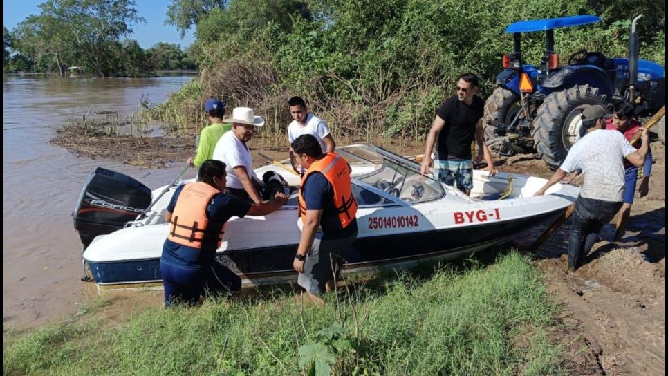 Regresan a sus hogares todas las familias afectadas por la creciente del Río Sinaloa