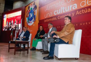 Enrique Inzunza asiste a lanzamiento de campaña del SNTE nacional "Ármate de valor por una cultura de paz"