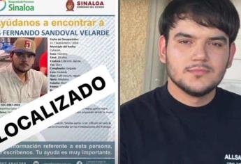 Localizan a Luis Fernando, joven desaparecido en Culiacán, con vida tras seis días de búsqueda