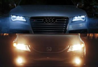 ¿Por qué algunos autos tienen luces amarillas y otros blancas?