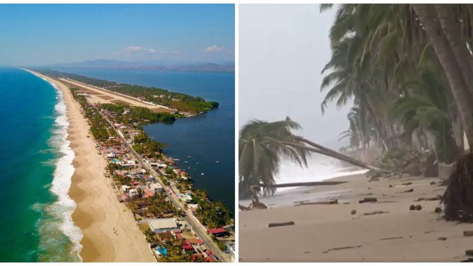 Esta playa "desapareció" en México por el paso del huracán John, ¿cuál es?