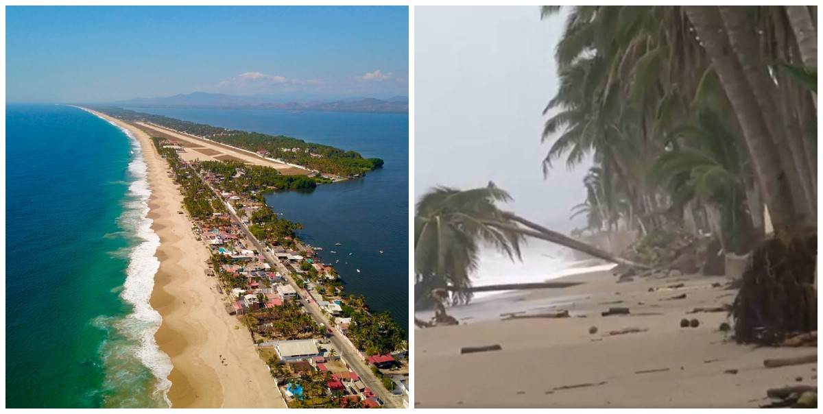 FOTO: Isla desaparece por huracán.