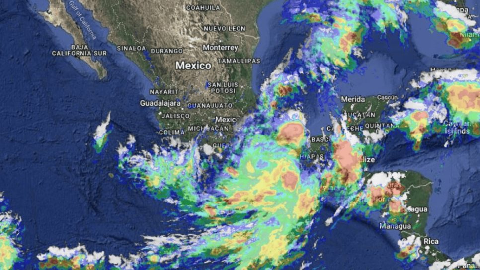 Depresión tropical Once-E se degrada a baja presión remanente