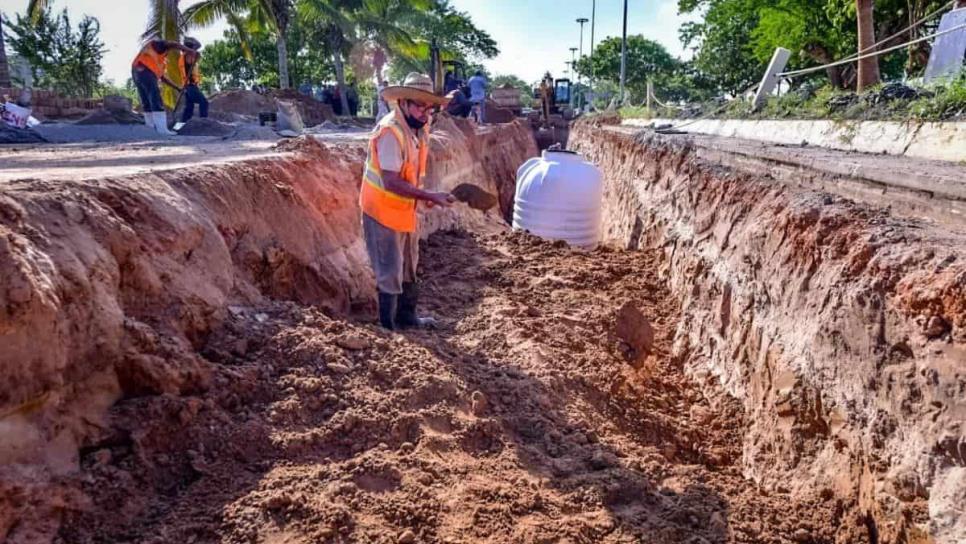 Así van las obras del nuevo Colector Cerritos que evitará inundaciones en Mazatlán