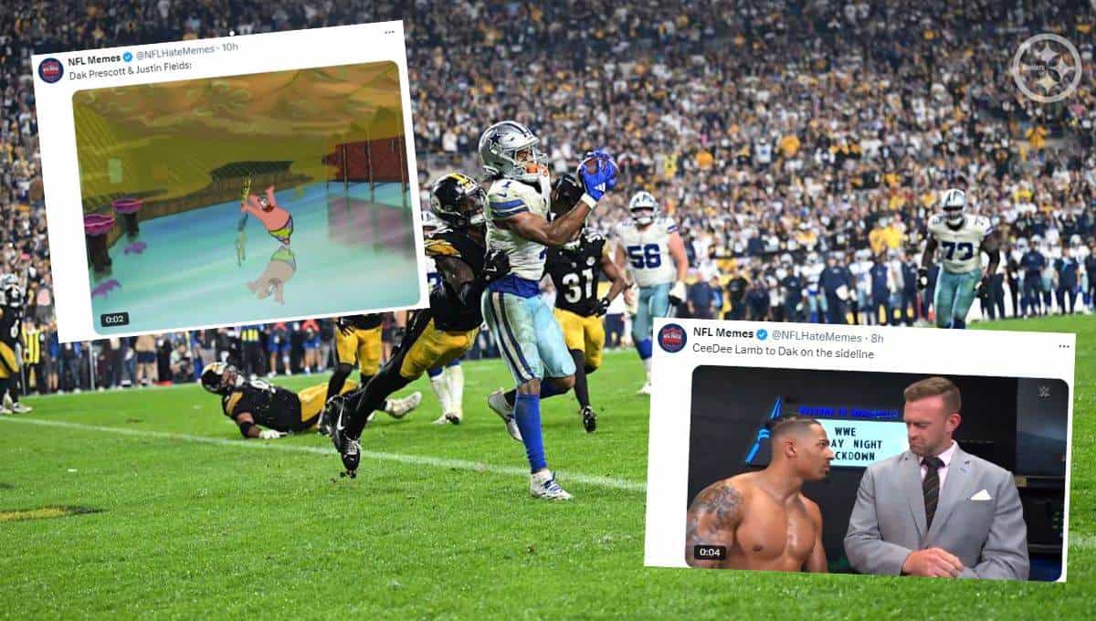 Mejores memes de la victoria de los Cowboys sobre los Steelers en la NFL