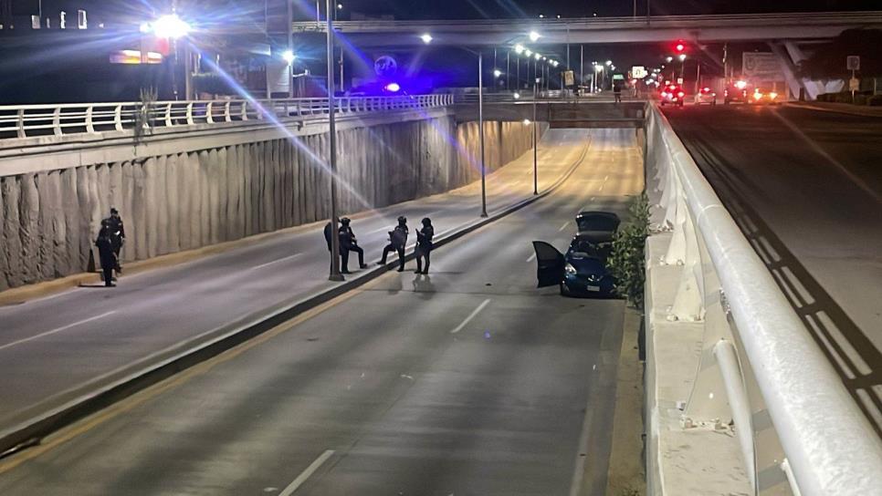 Persecución a balazos en el túnel del Costco termina con un muerto y un herido en Culiacán