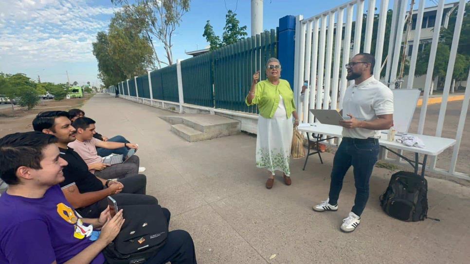 Profesor de la UAS denuncia a maestra tras confrontación en protesta universitaria por paro laboral