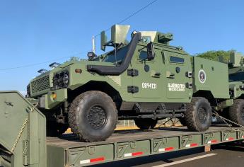 Arriban a Culiacán 10 camionetas blindadas Ocelot del Ejército
