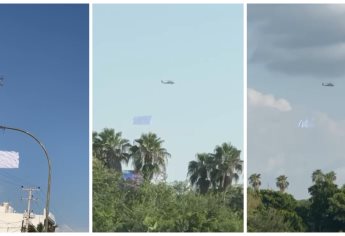 ¿Por qué un helicóptero sobrevoló con una bandera blanca en Culiacán?