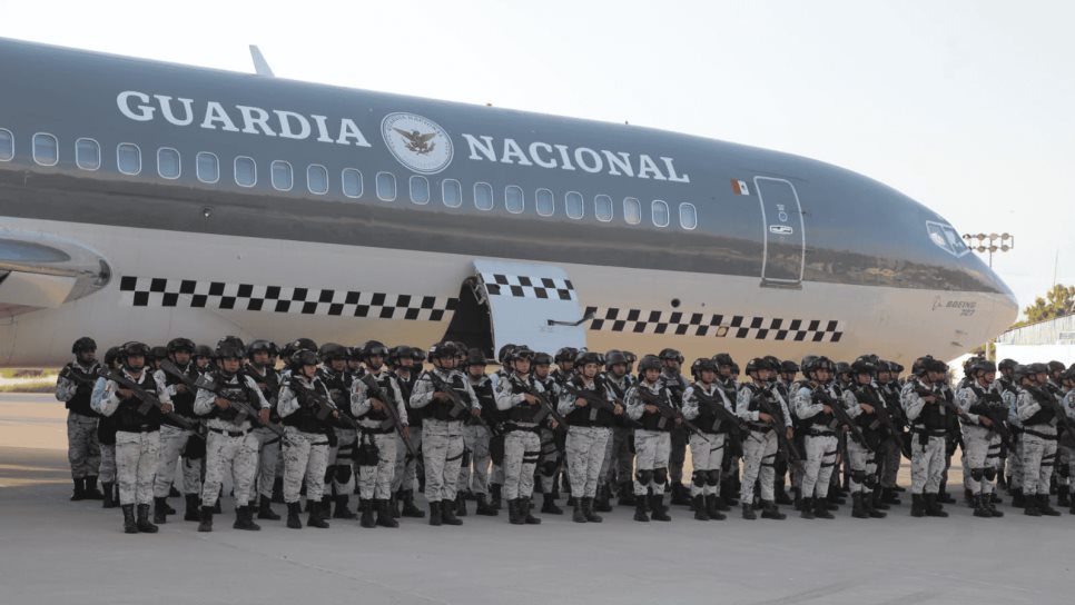 Arriban a Culiacán elementos de la Guardia Nacional para reforzar la seguridad