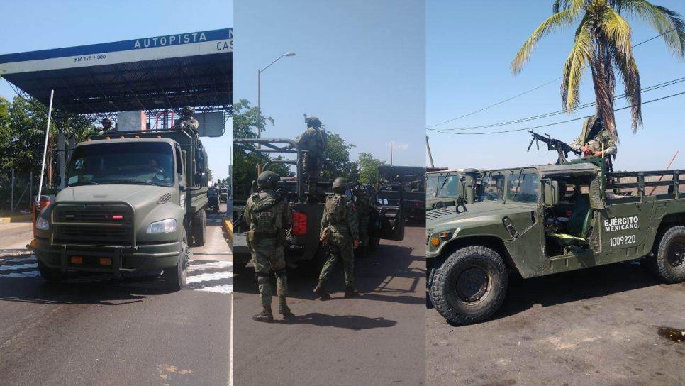 Arriban a Culiacán 200 militares para reforzar la seguridad