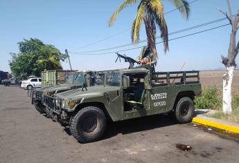 Rocha Moya se reúne con mandos militares, acuerda la llegada de otros 300 elementos de la Guardia Nacional