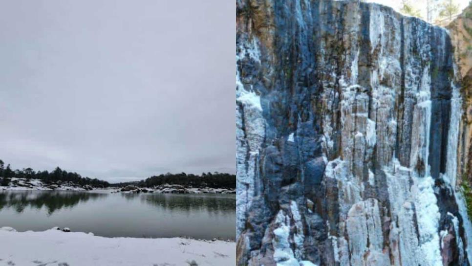 Como en Canadá pero es México, este lago y cascada se congelan en temporada de invierno 