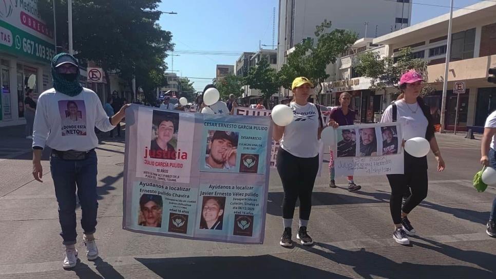 ¡Exigen justicia! Madres que buscan a sus hijos desaparecidos se manifiestan en Culiacán