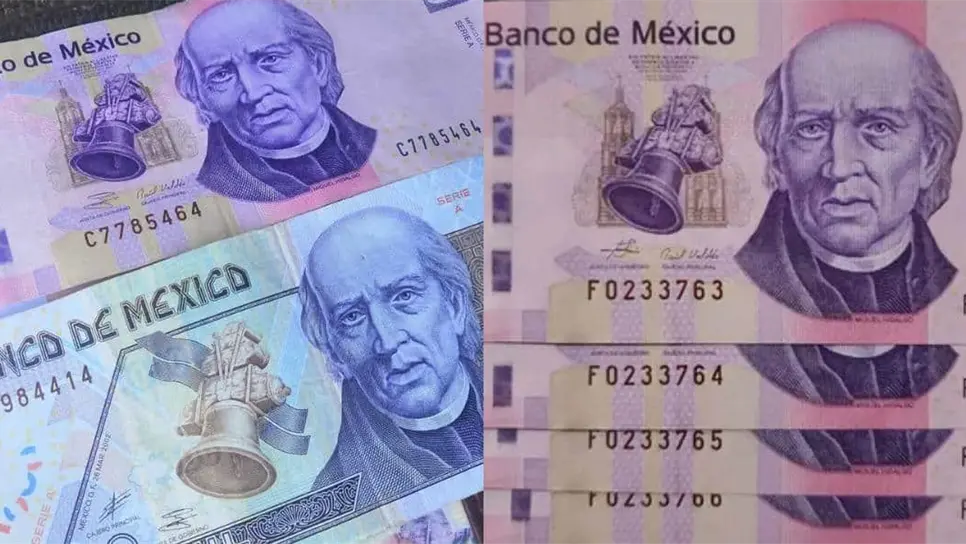 FOTO: Billete de mil pesos.