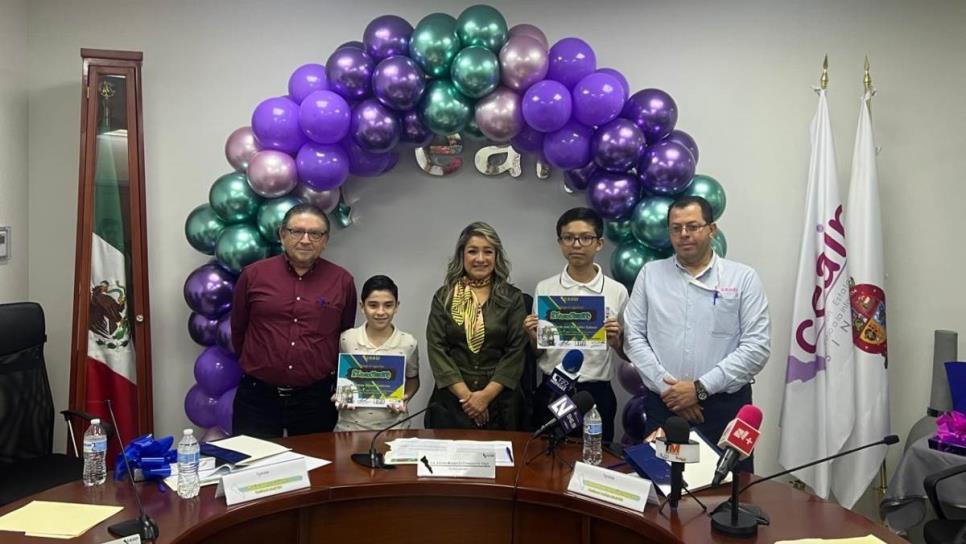 CEAIP Sinaloa premia a los 3 niños ganadores del concurso para ser comisionados infantiles