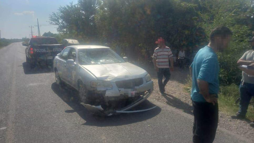 Grave ciclista al ser impactado por un vehículo cerca de Estación Bamoa, Guasave