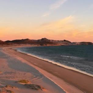 Esta playa de Sonora destaca por sus imponentes sahuaros y dunas doradas