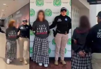 Mujer de Culiacán es detenida en Colombia, era buscada en 196 países