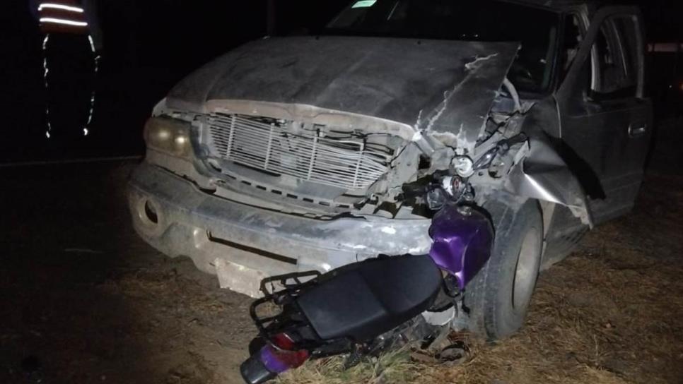 Muere menor de 16 años impactado en su moto en la carretera La 300 en Guasave