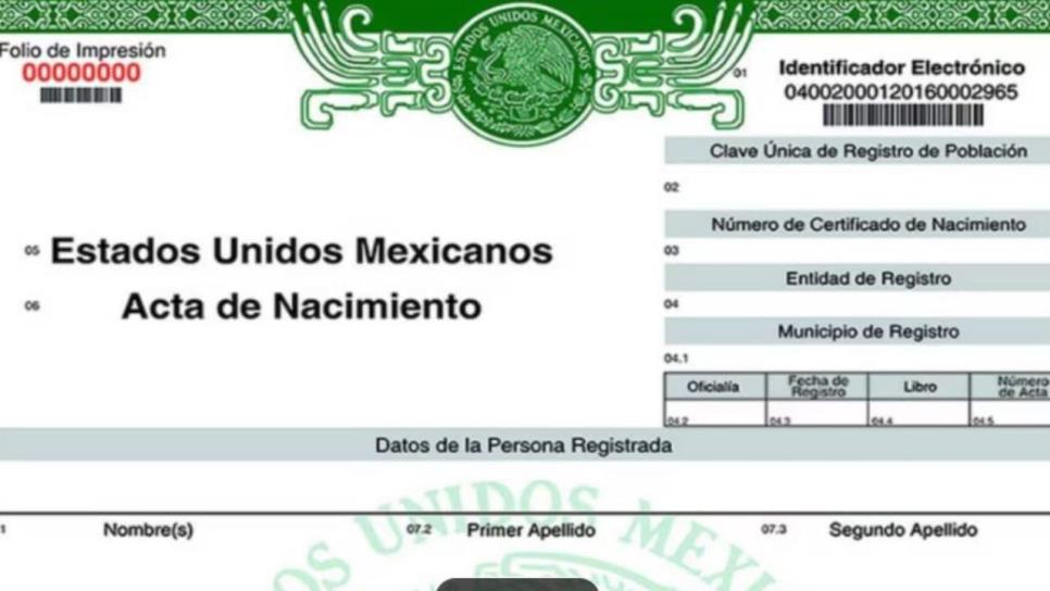 Actas de Nacimiento en Línea: ¿quiénes no podrán tramitarla?