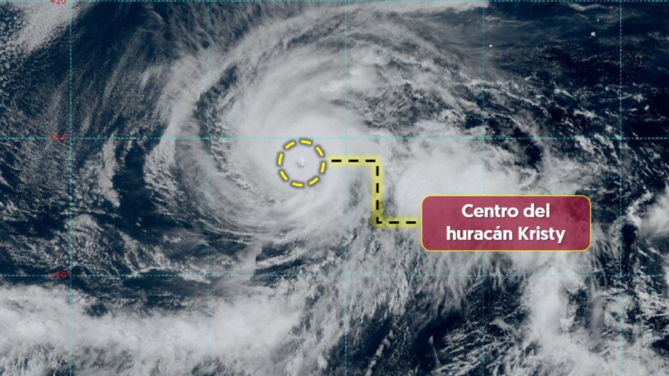 Huracán Kristy se fortalece a categoría 5