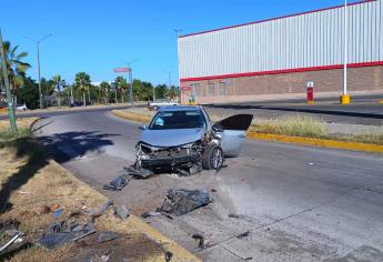 Inspector de transporte público herido en accidente en Culiacán