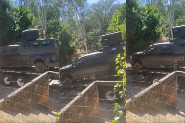 Así es el camión "monstruo" con blindaje artesanal asegurado en Sinaloa
