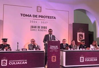 Juan de Dios Gámez rinde protesta como alcalde de Culiacán para el trienio 2024-2027