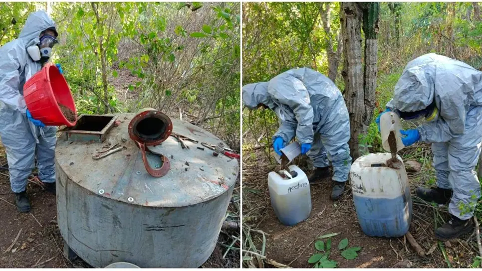 FOTO: Laboratorio asegurado en Navolato.